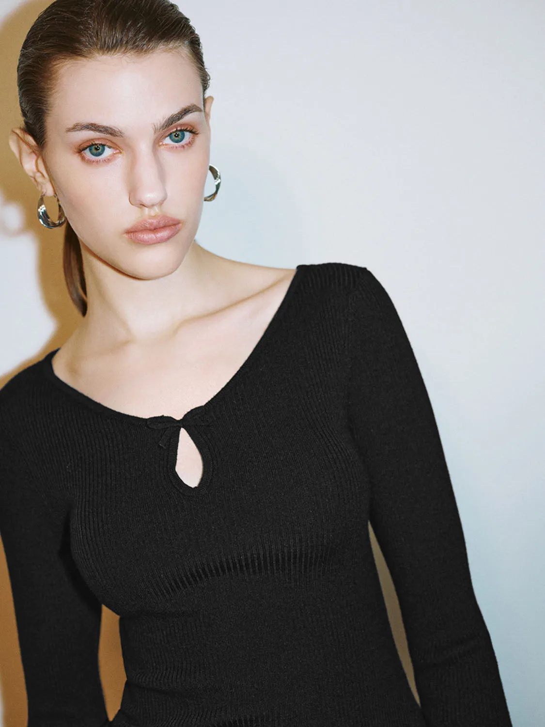 Knitted Long Sleeve T-Shirts sold by Urban Revivo product image thumbnail 3