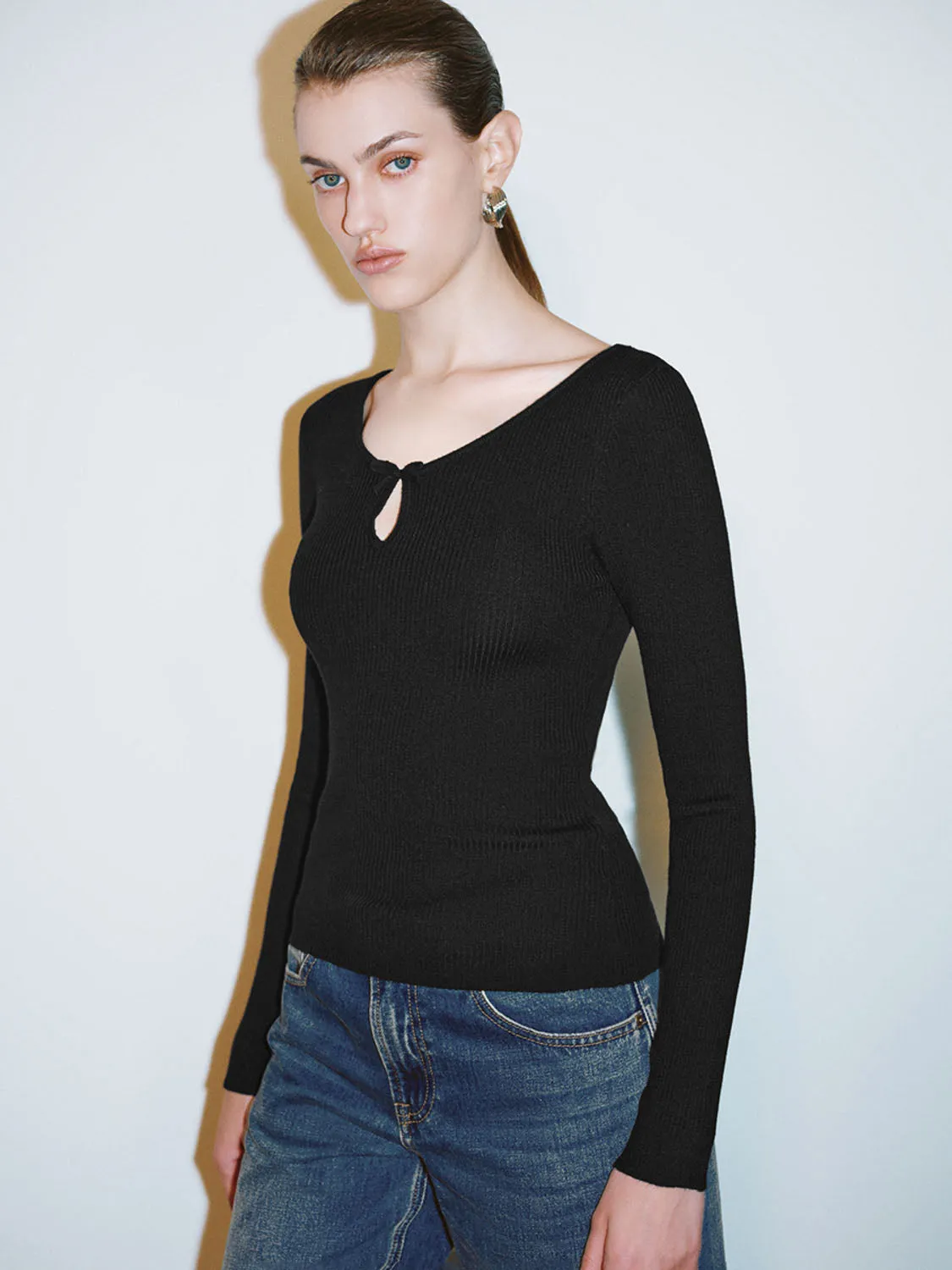 Knitted Long Sleeve T-Shirts sold by Urban Revivo product image thumbnail 5