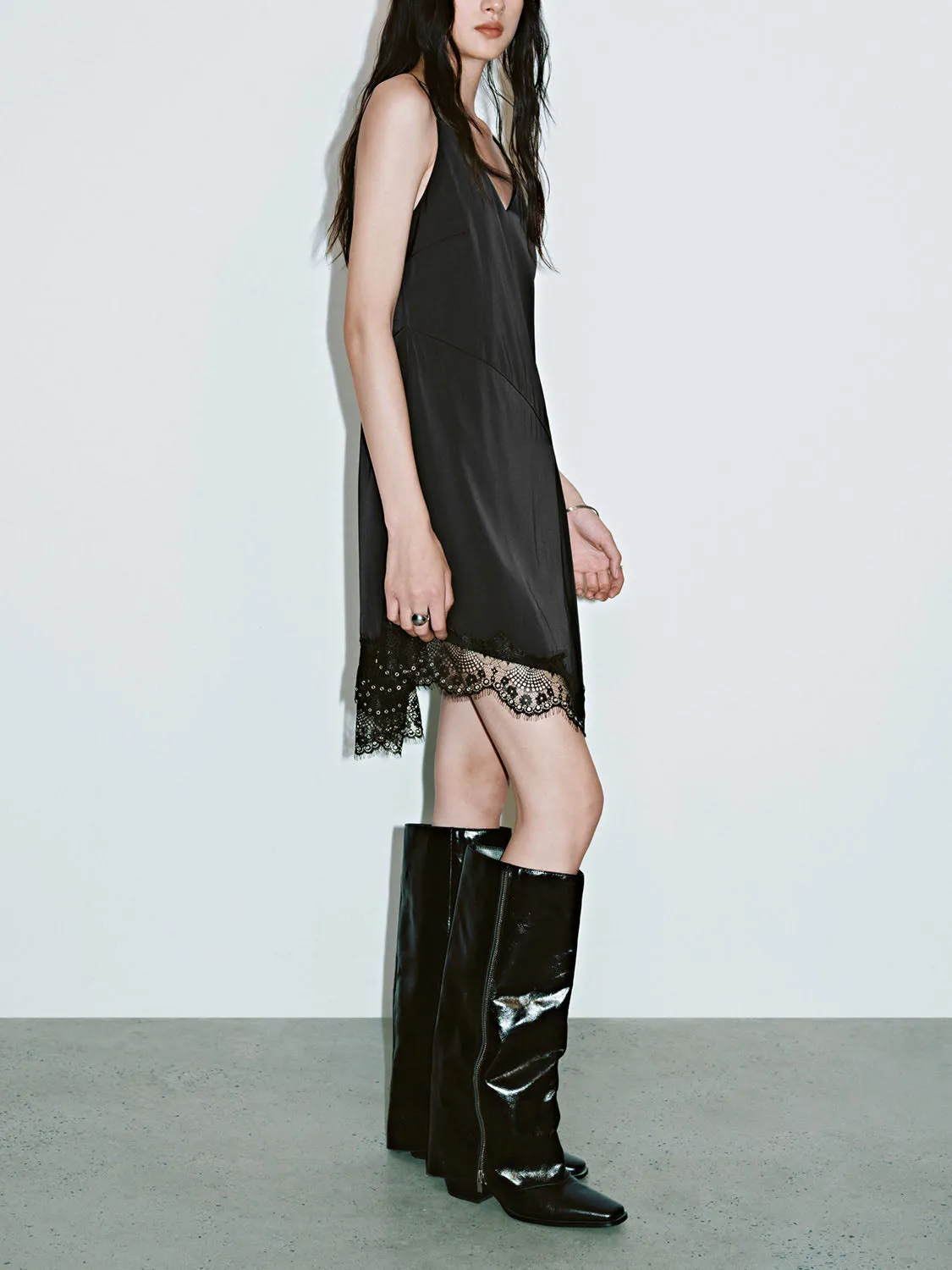 Lace Décor Cami A-Line Dresses sold by Urban Revivo product image thumbnail 3