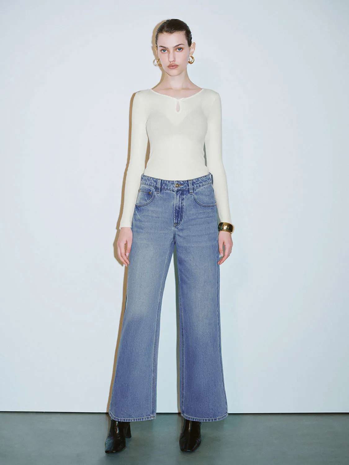 Knitted Long Sleeve T-Shirts sold by Urban Revivo product image thumbnail 4