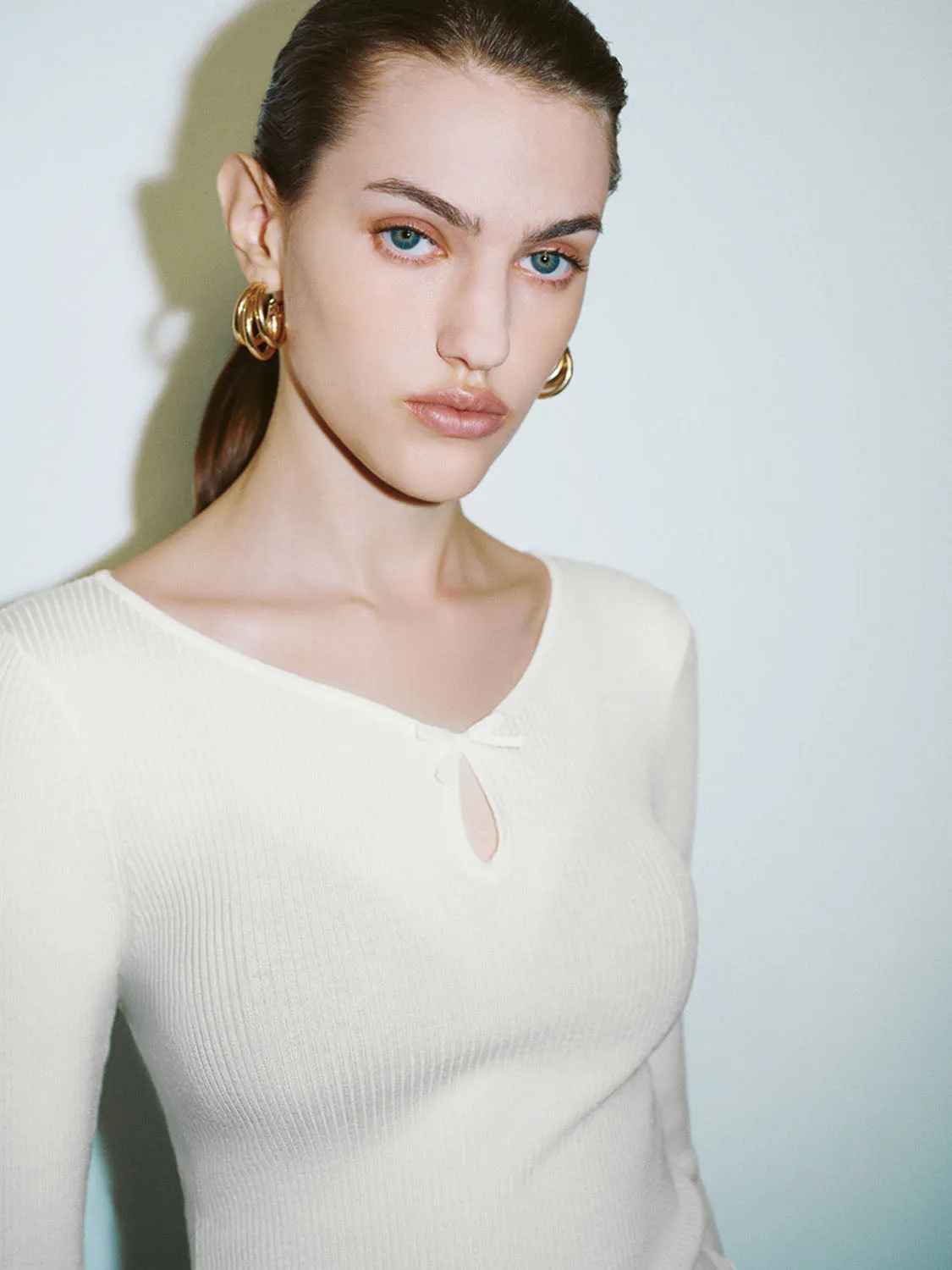 Knitted Long Sleeve T-Shirts sold by Urban Revivo product image thumbnail 5