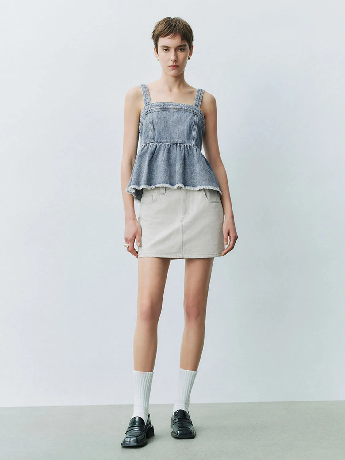 Denim Tank Tops sold by Urban Revivo product image thumbnail 4