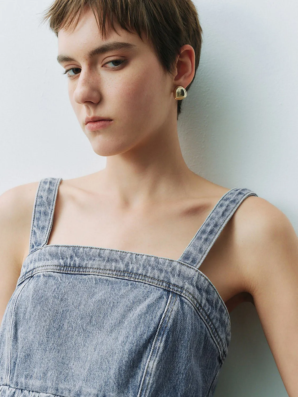 Denim Tank Tops sold by Urban Revivo product image thumbnail 3