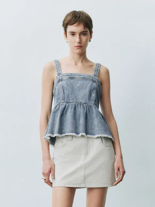 Denim Tank Tops sold by Urban Revivo