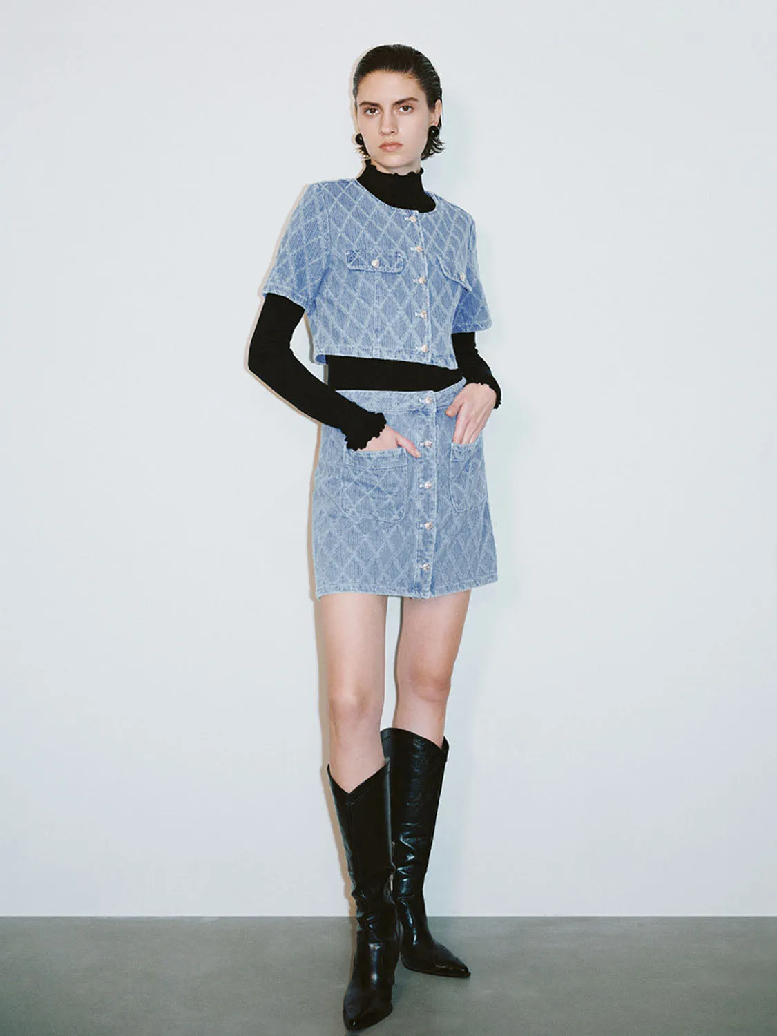 Short Sleeve Denim Jackets sold by Urban Revivo product image thumbnail 2