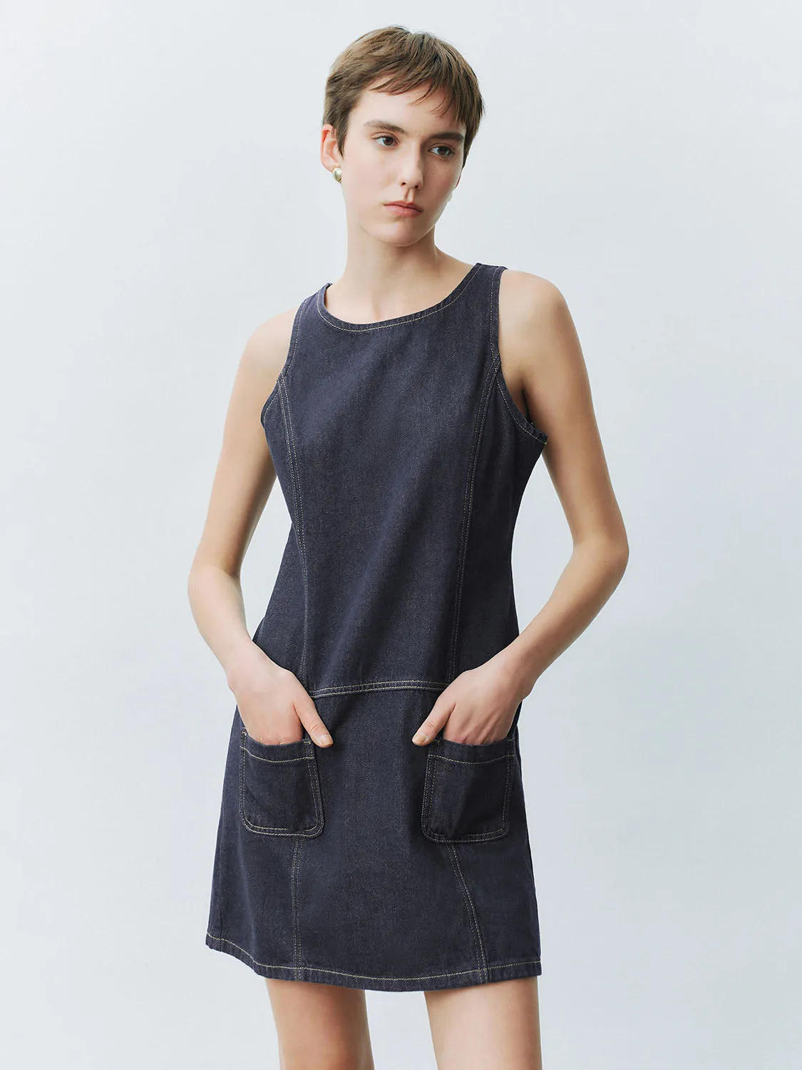 Sleeveless Denim Dresses sold by Urban Revivo