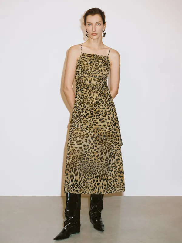 Cami Leopard Printed A-Line Dresses sold by Urban Revivo
