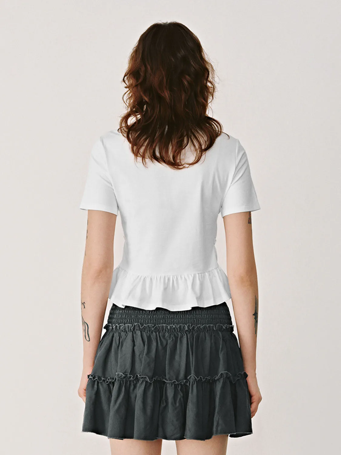 Shirred Corset Waist T-Shirts sold by Urban Revivo product image thumbnail 4