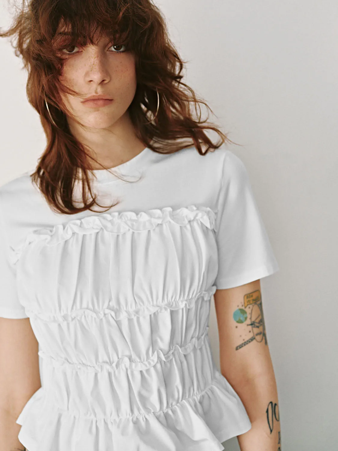 Shirred Corset Waist T-Shirts sold by Urban Revivo product image thumbnail 5