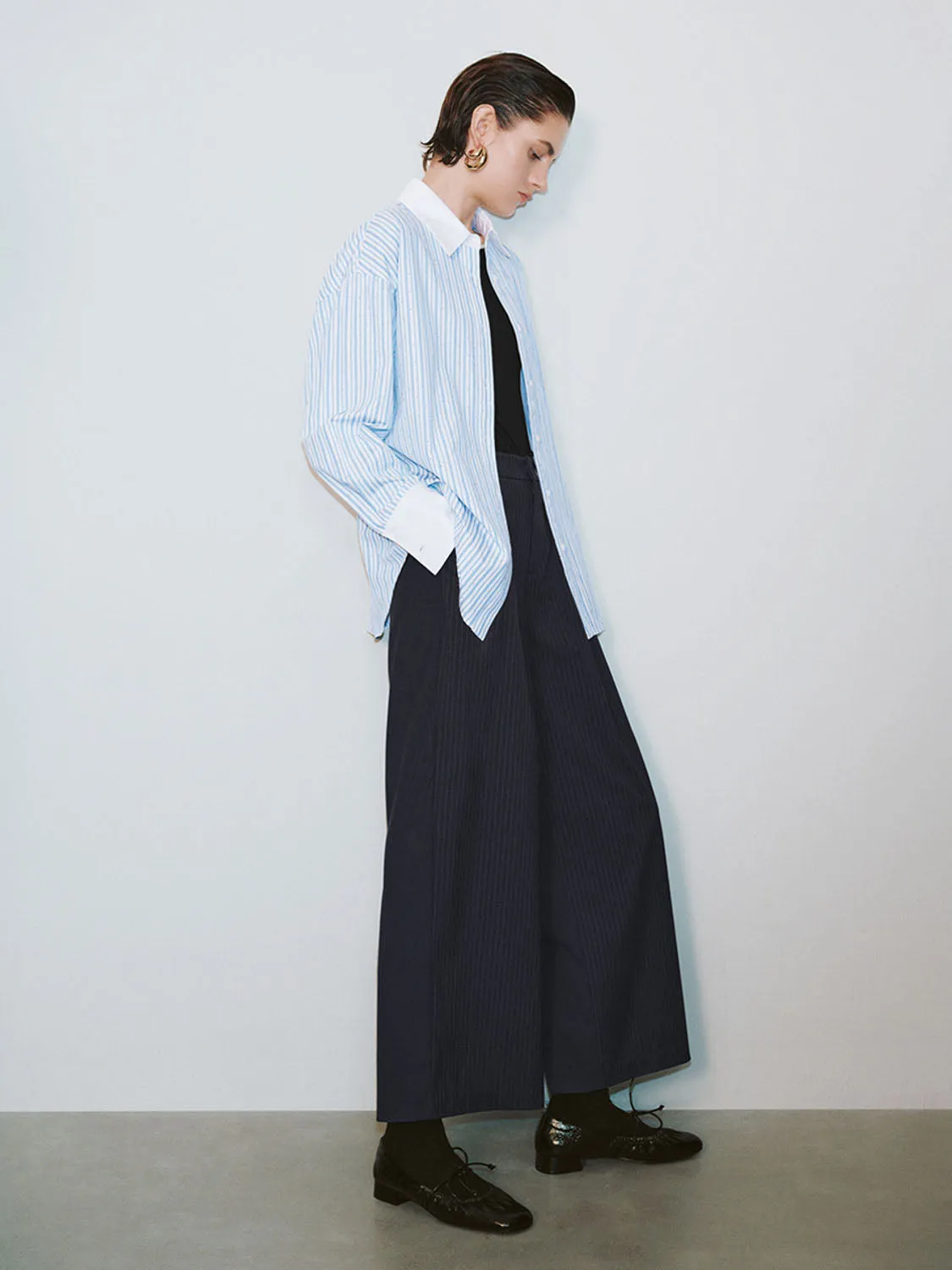 Striped Long Sleeve Shirts sold by Urban Revivo product image thumbnail 4