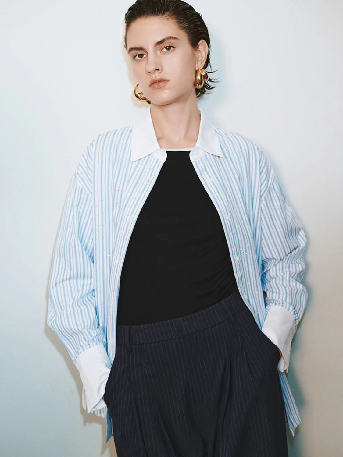 Striped Long Sleeve Shirts sold by Urban Revivo