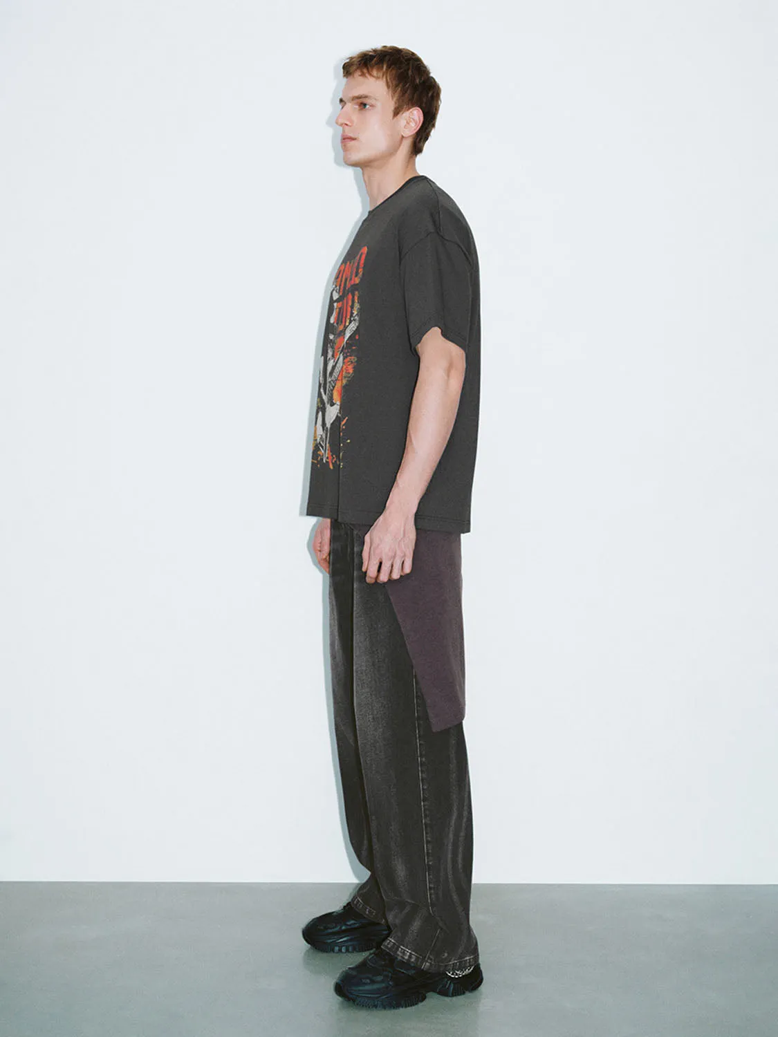 Printed Short Sleeve T-Shirts sold by Urban Revivo product image thumbnail 4