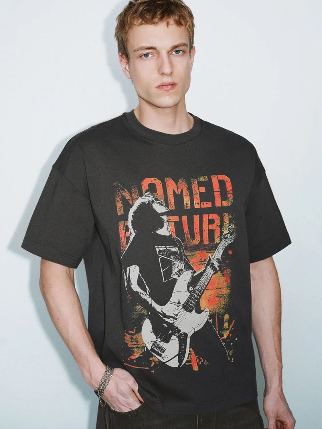 Printed Short Sleeve T-Shirts sold by Urban Revivo product image thumbnail 5