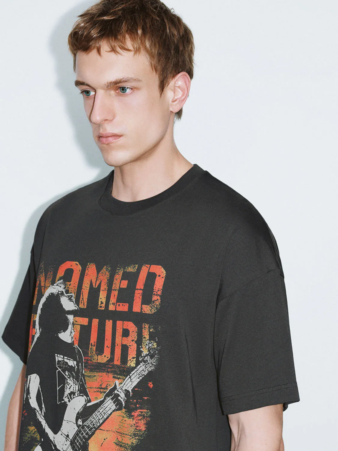 Printed Short Sleeve T-Shirts sold by Urban Revivo product image thumbnail 3