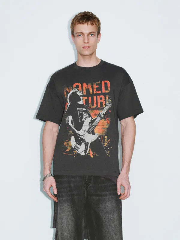 Printed Short Sleeve T-Shirts made by Urban Revivo