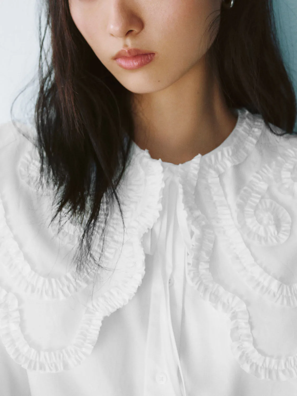 Cropped Lace Shirts sold by Urban Revivo product image thumbnail 5