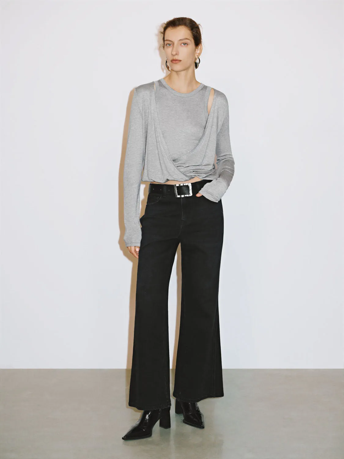 Cowl Neck Skinny T-Shirts sold by Urban Revivo product image thumbnail 5