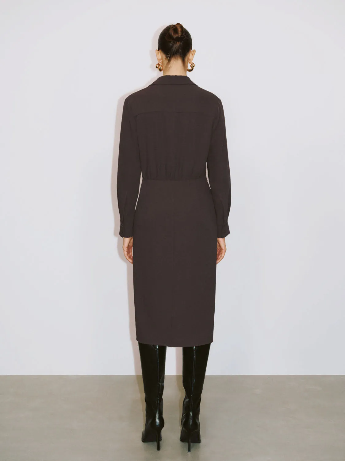 Crossover Split Hem Dresses sold by Urban Revivo product image thumbnail 5