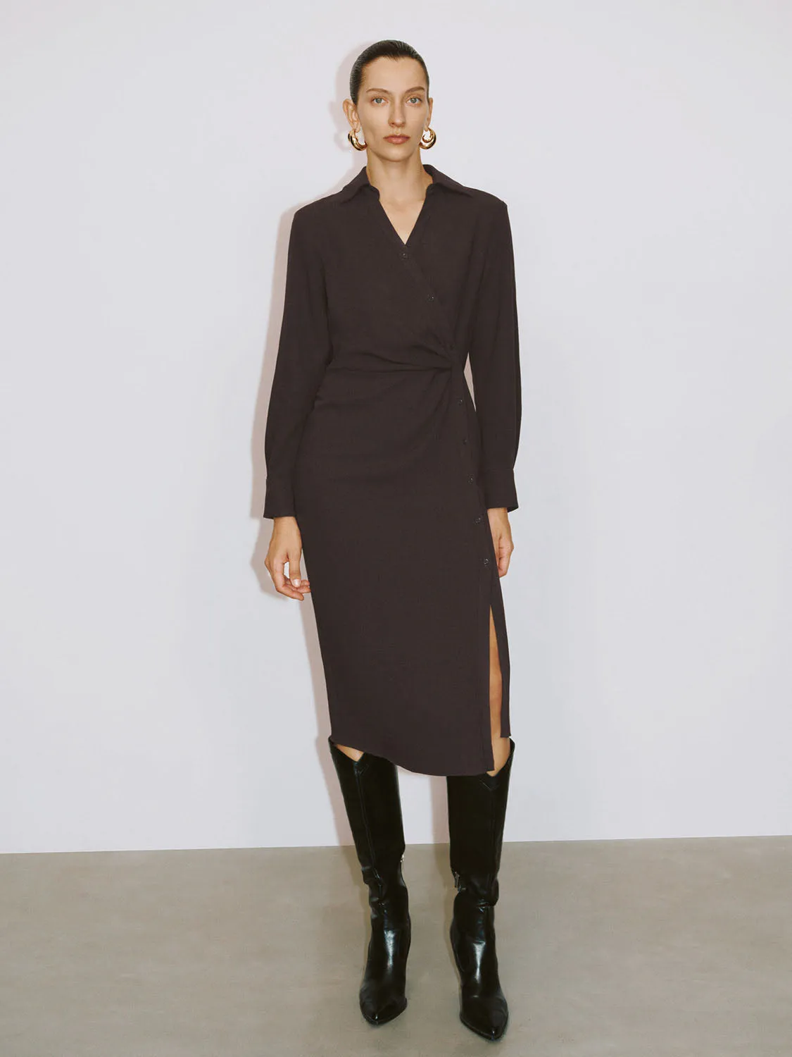 Crossover Split Hem Dresses sold by Urban Revivo