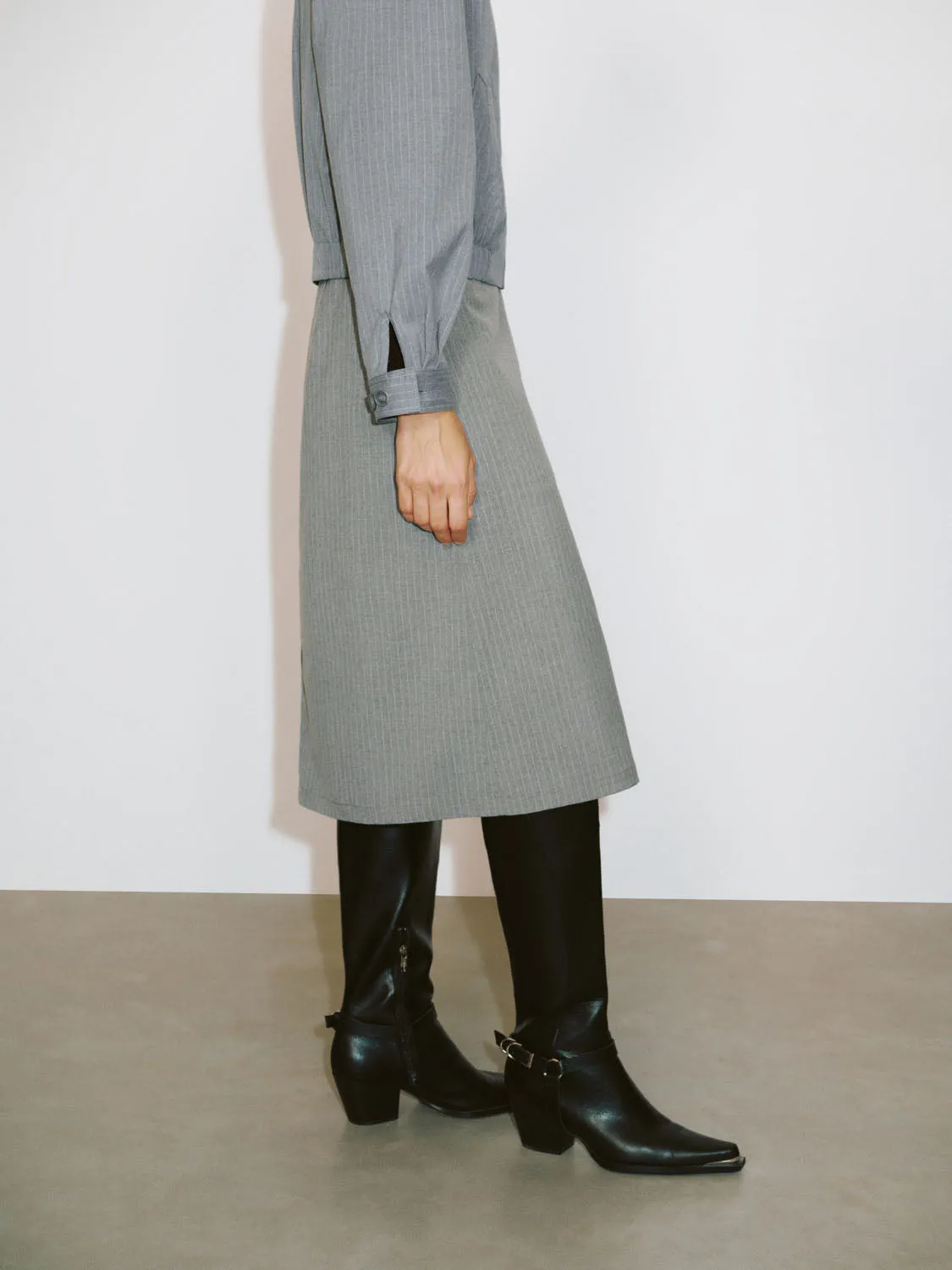 Striped A-Line Skirts sold by Urban Revivo product image thumbnail 3