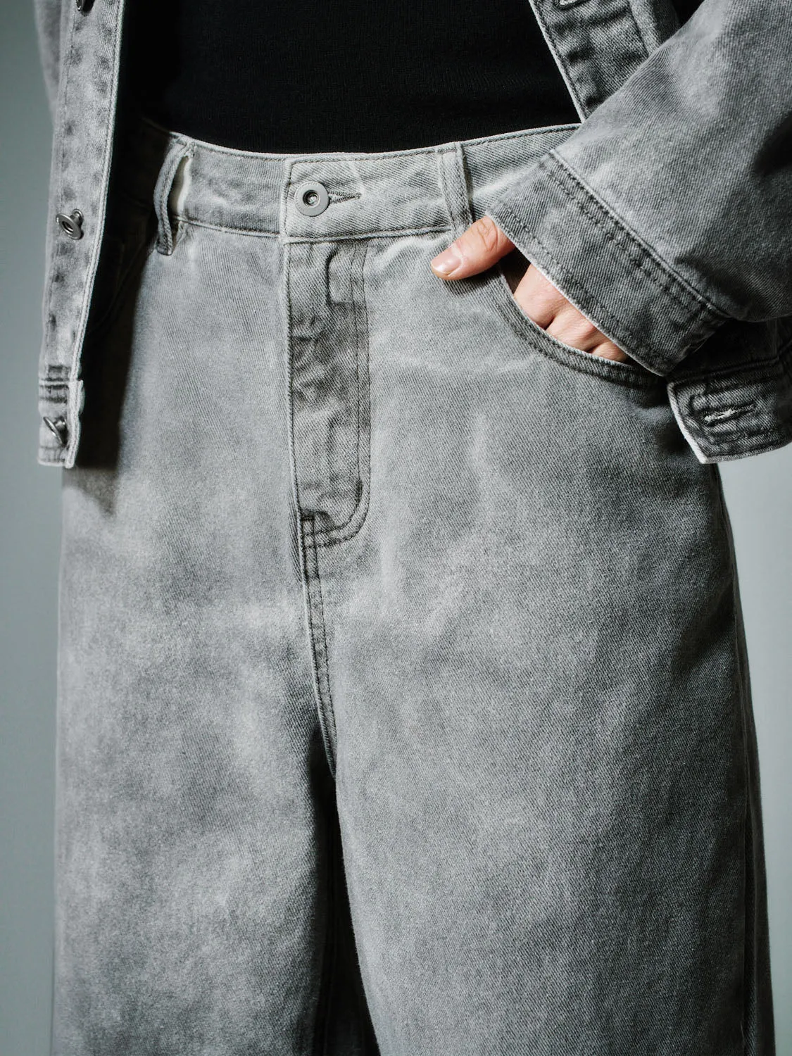 Printed Denim Jeans sold by Urban Revivo product image thumbnail 5