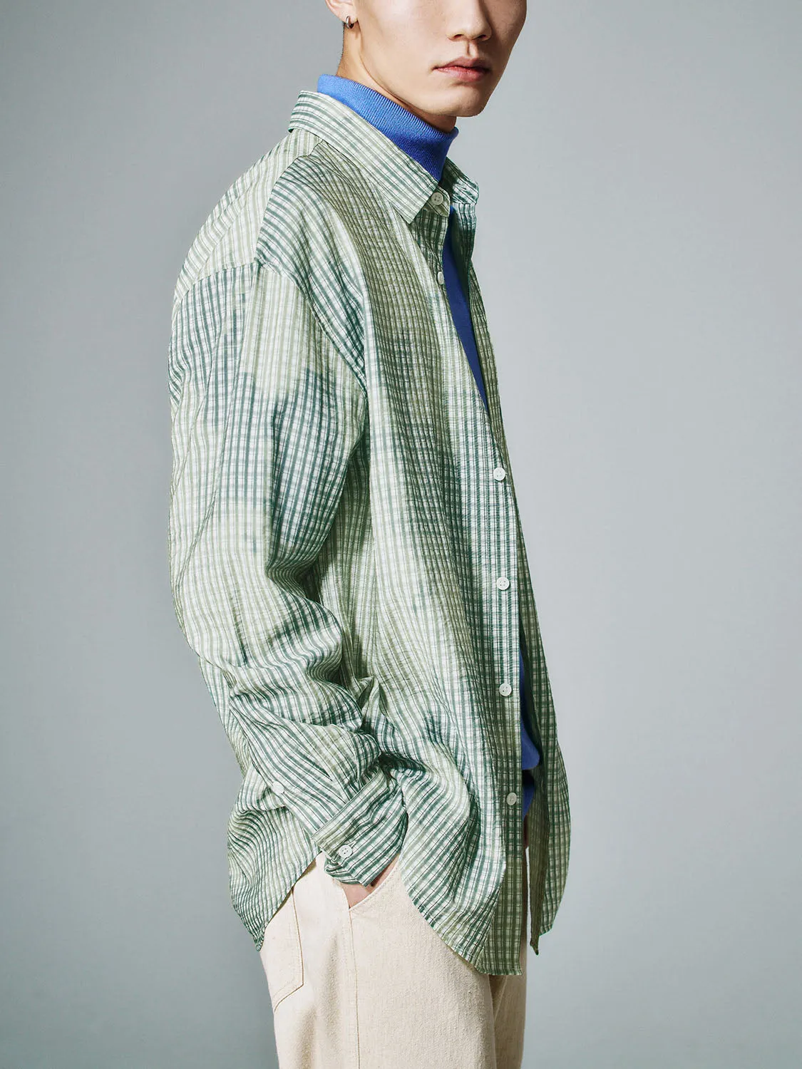 Loose Long Sleeve Shirts sold by Urban Revivo product image thumbnail 2