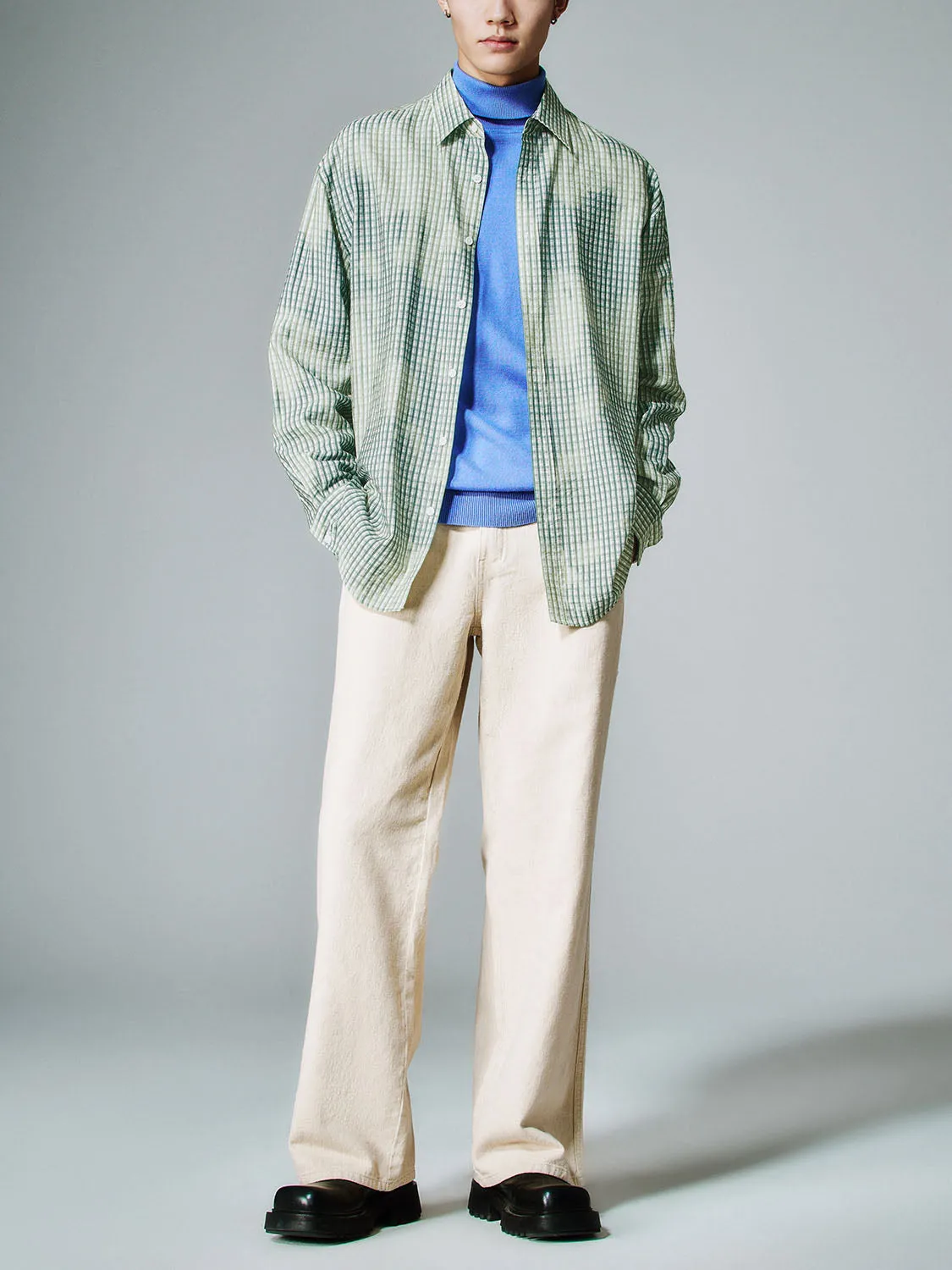 Loose Long Sleeve Shirts sold by Urban Revivo product image thumbnail 5