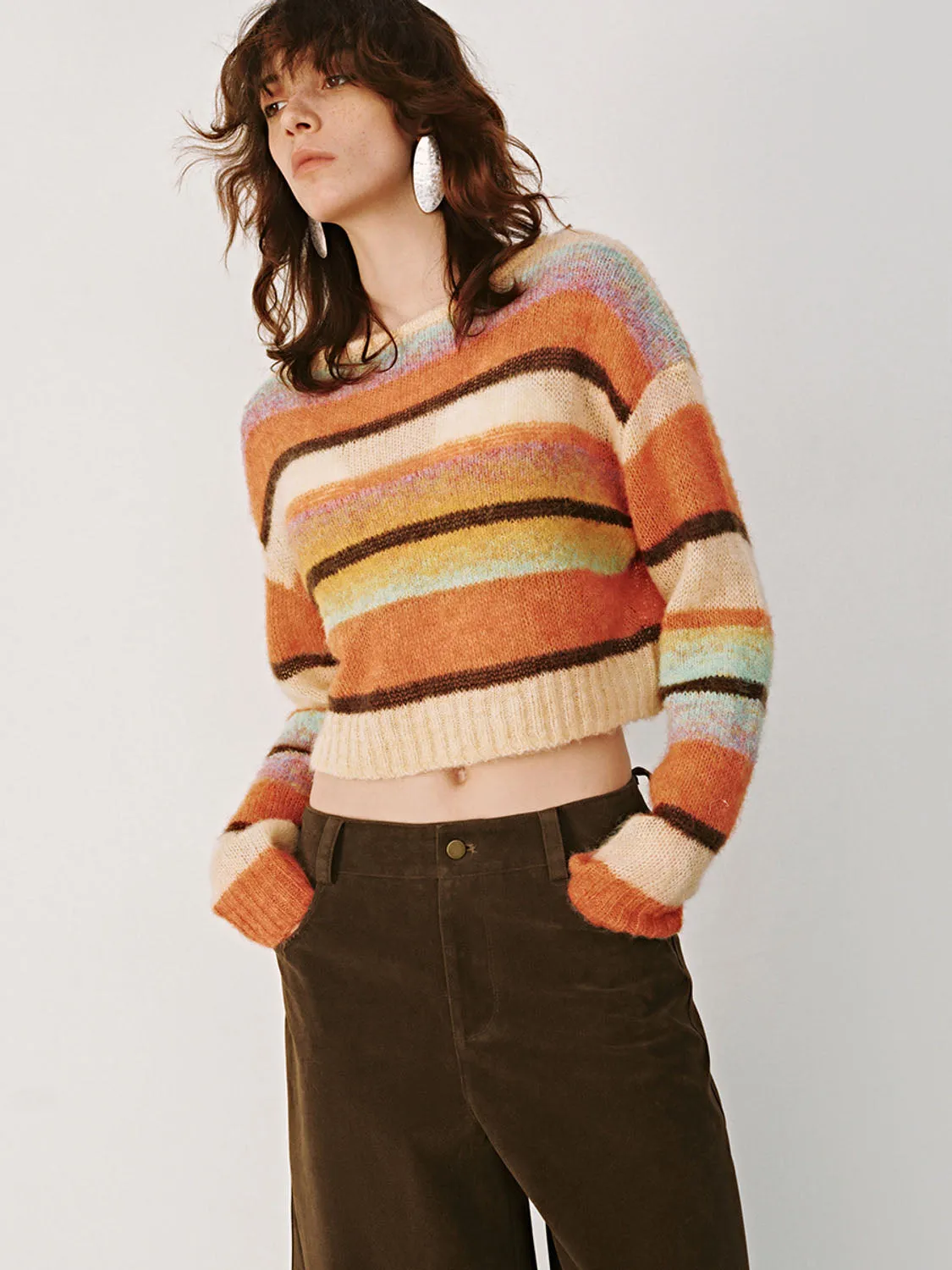 Striped Knitted T-Shirts sold by Urban Revivo