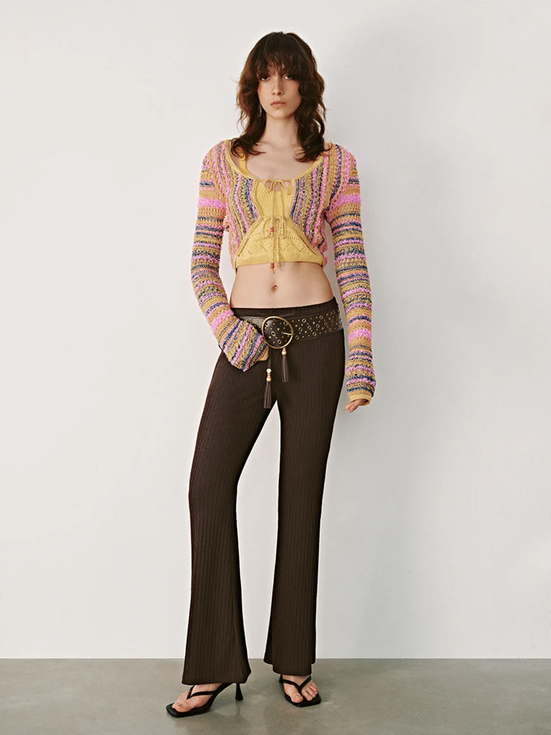 Lace Up Front Knitted Cardigans sold by Urban Revivo product image thumbnail 4