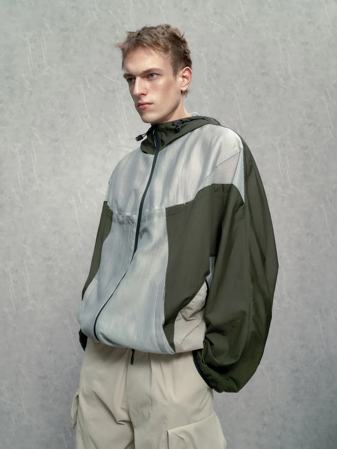 Block Colored Windbreaker Jackets sold by Urban Revivo product image thumbnail 2