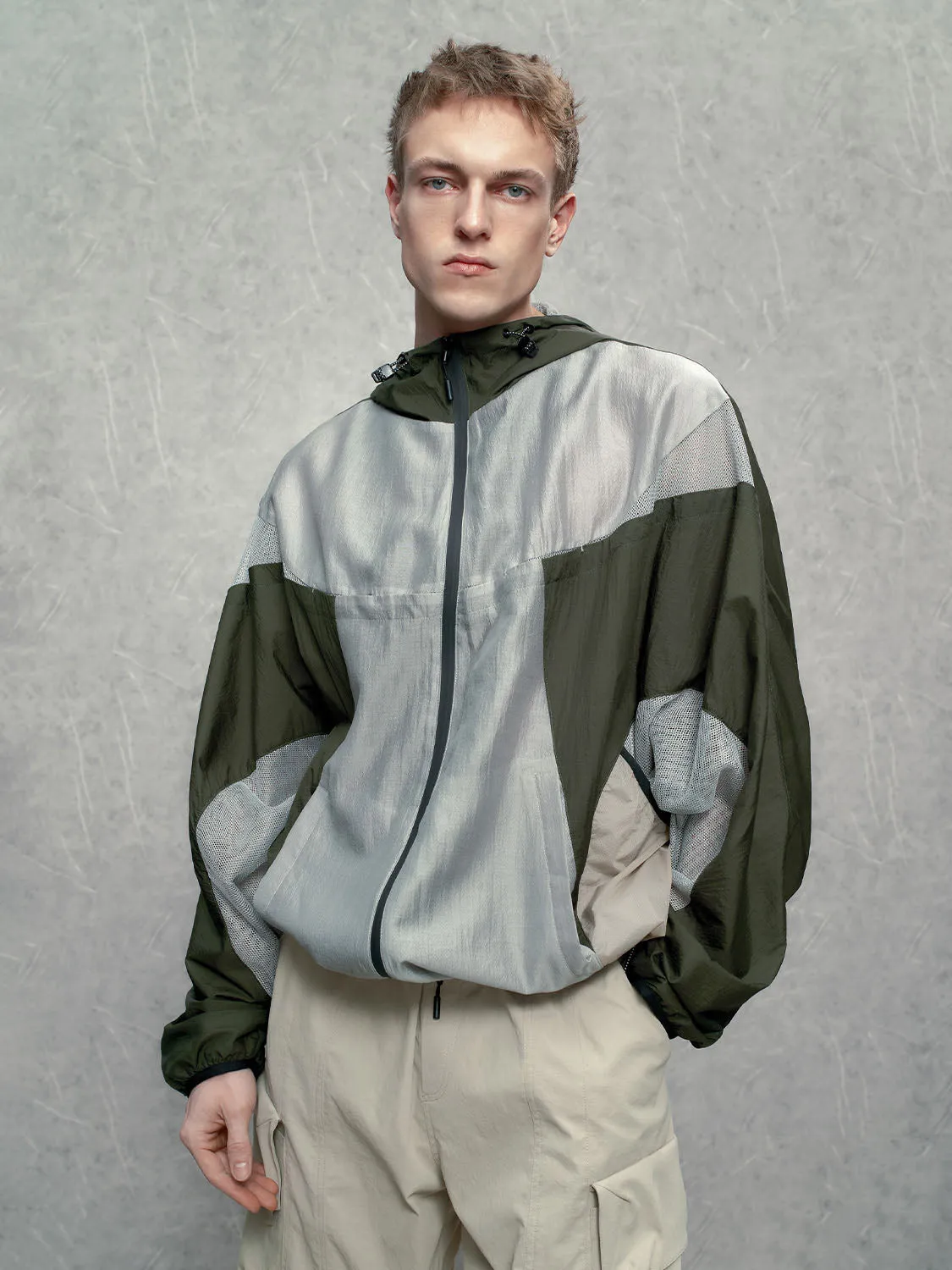 Block Colored Windbreaker Jackets sold by Urban Revivo