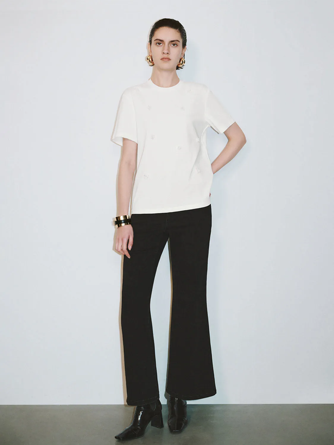 Loose Short Sleeve T-Shirts sold by Urban Revivo product image thumbnail 4