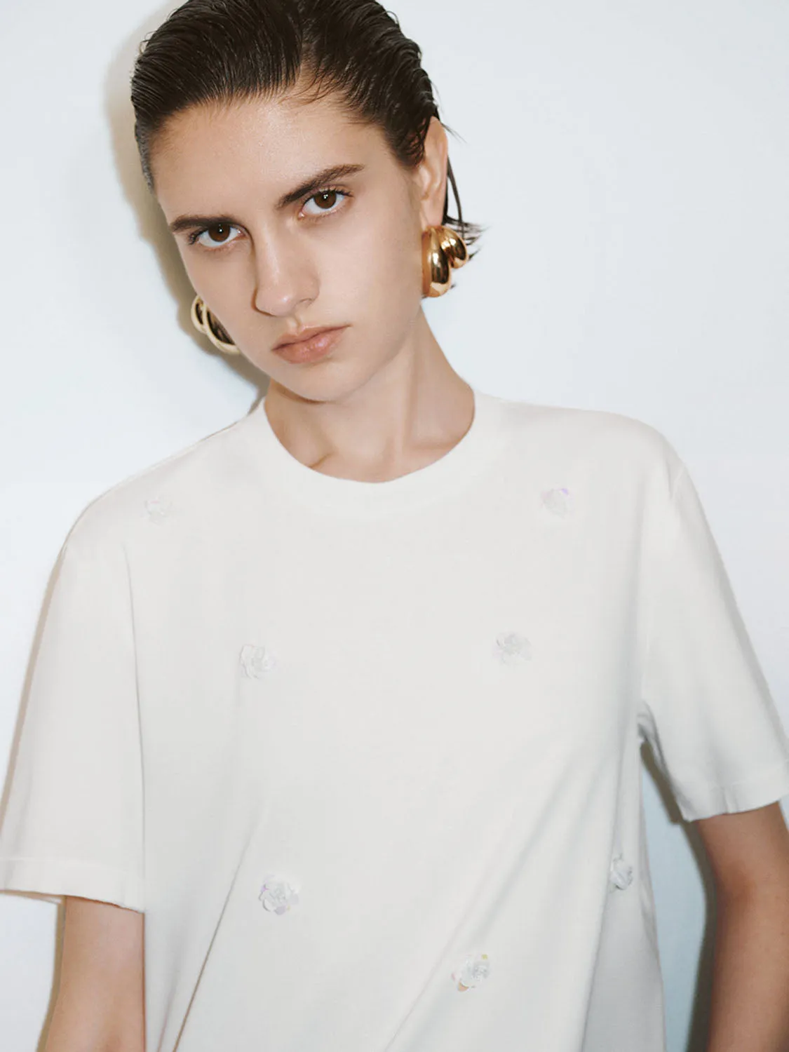 Loose Short Sleeve T-Shirts sold by Urban Revivo product image thumbnail 3