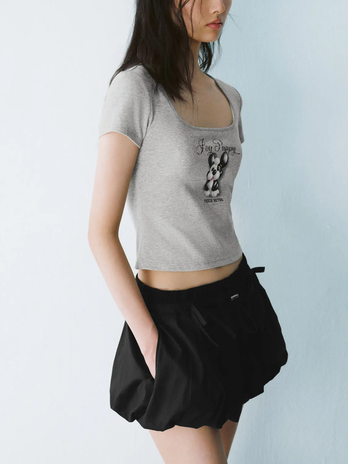 Skinny Short Sleeve T-Shirts sold by Urban Revivo product image thumbnail 2