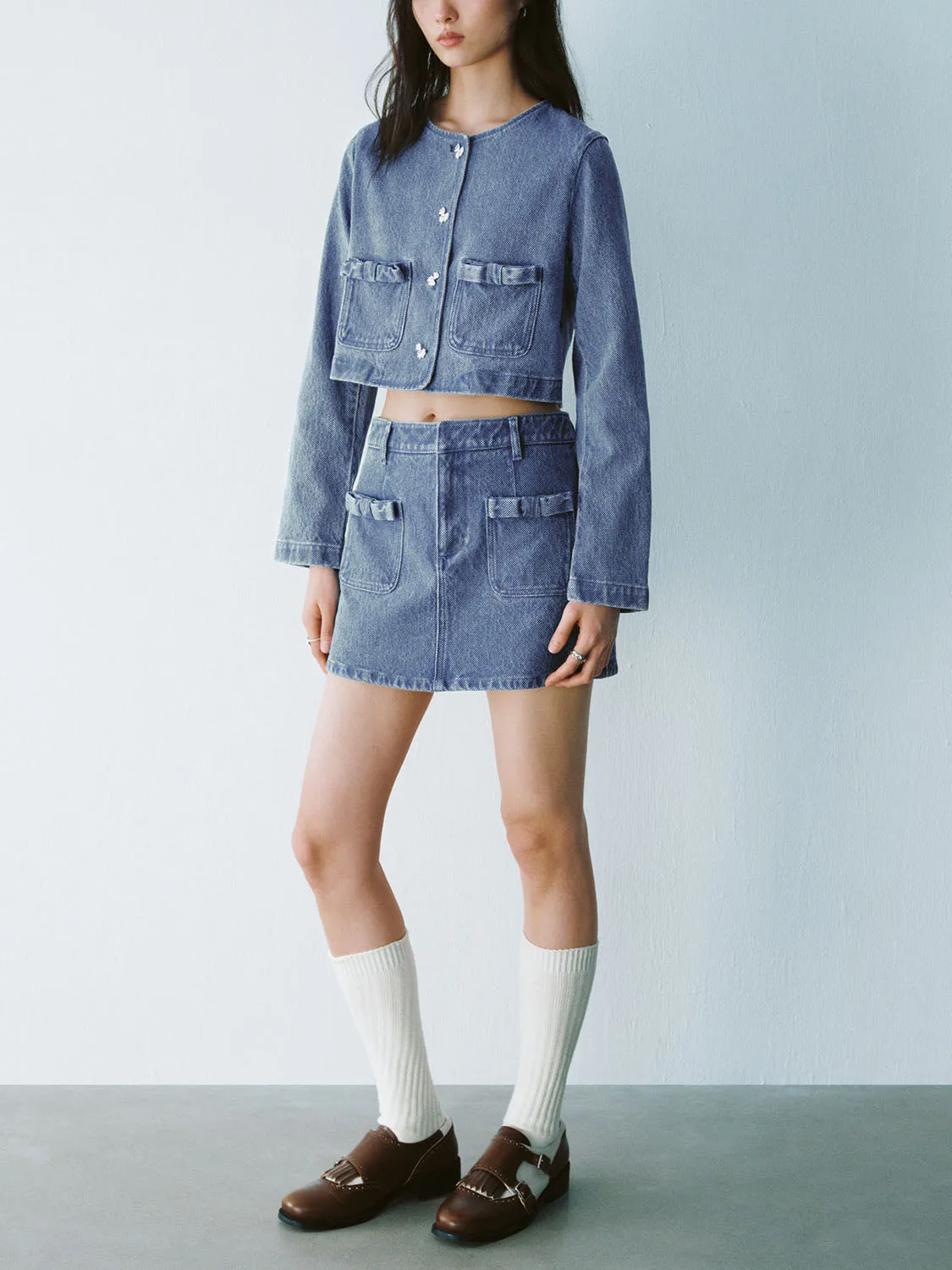 Mini Denim Skirts sold by Urban Revivo product image thumbnail 5