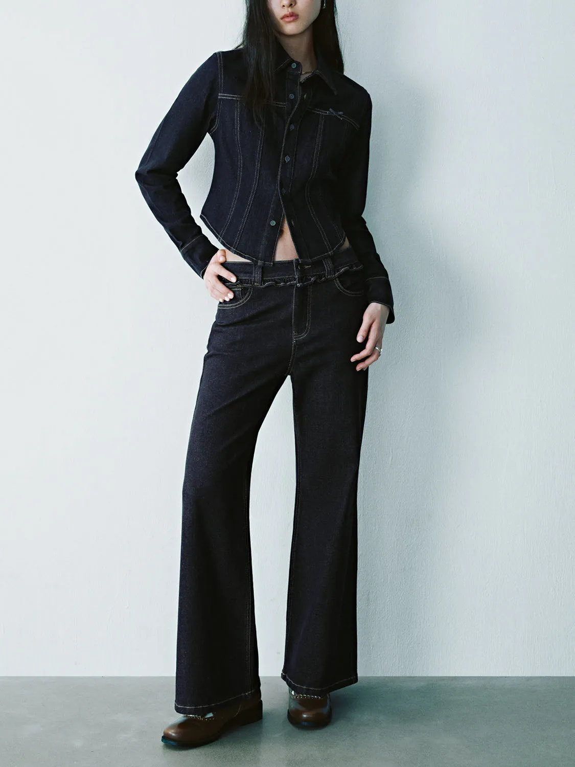 Denim Long Sleeve Shirts sold by Urban Revivo product image thumbnail 4