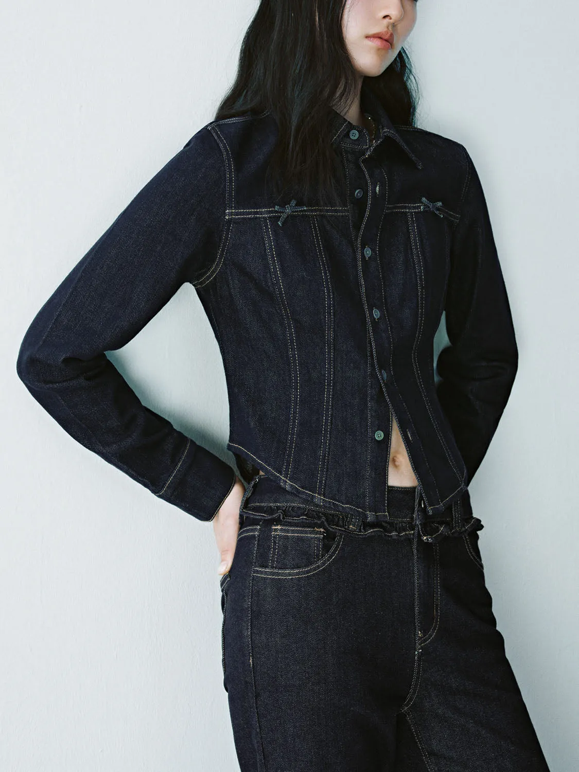 Denim Long Sleeve Shirts sold by Urban Revivo product image thumbnail 3