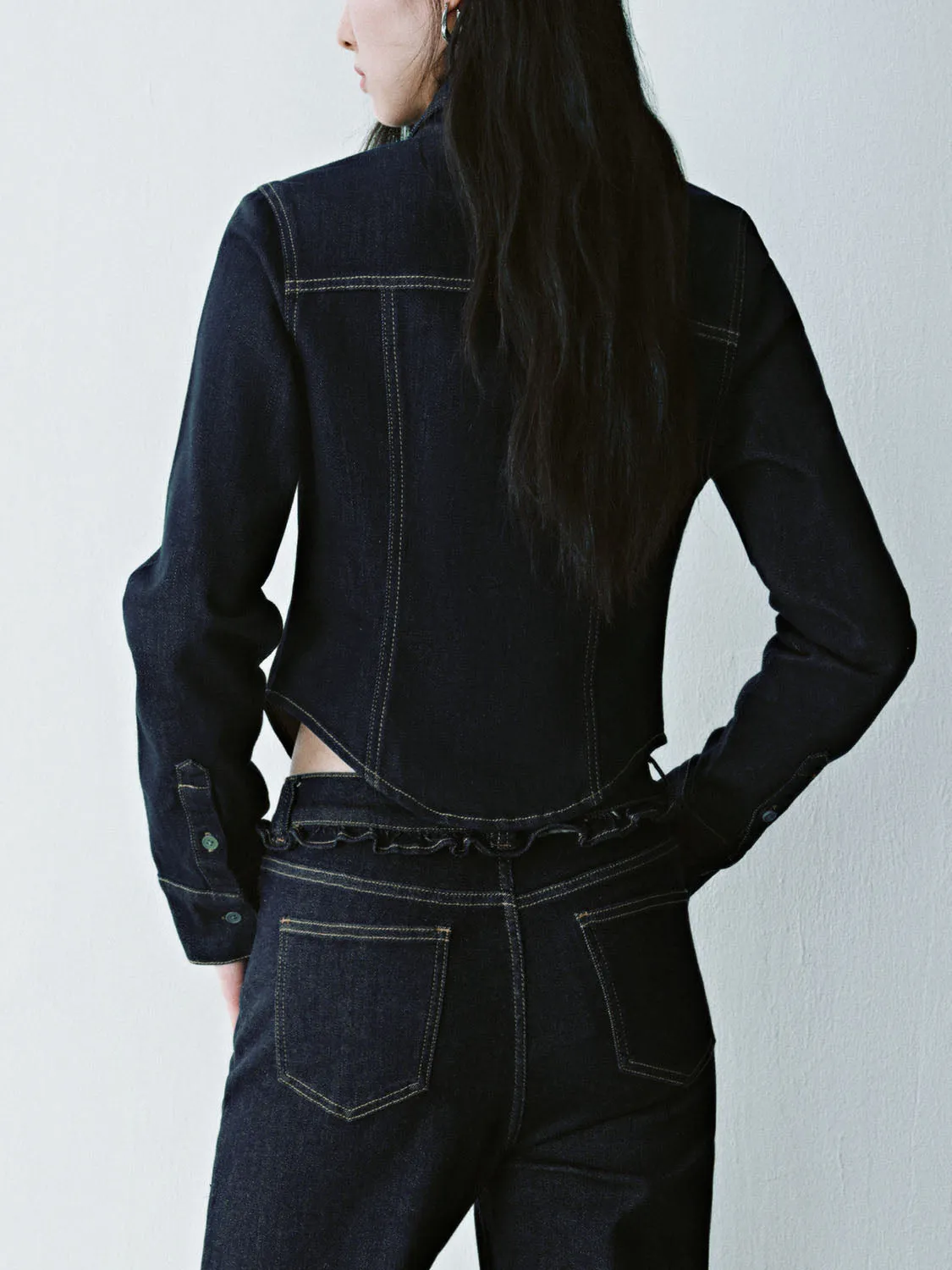 Denim Long Sleeve Shirts sold by Urban Revivo product image thumbnail 2