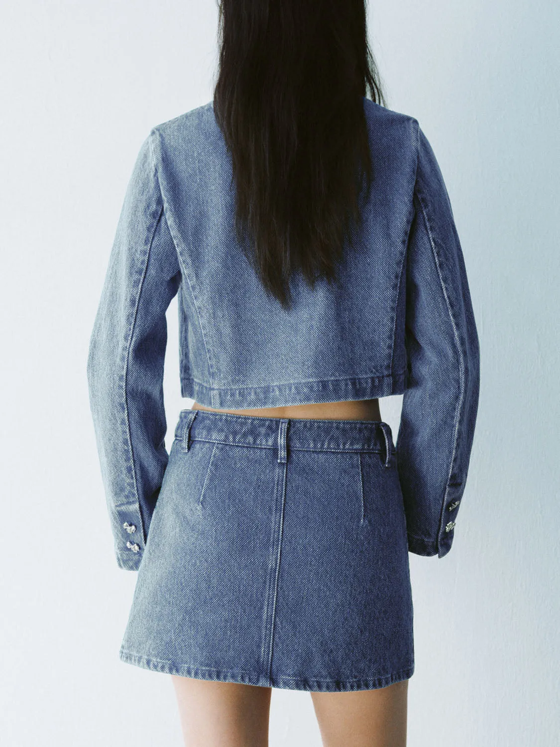 Cropped Denim Jackets sold by Urban Revivo product image thumbnail 2