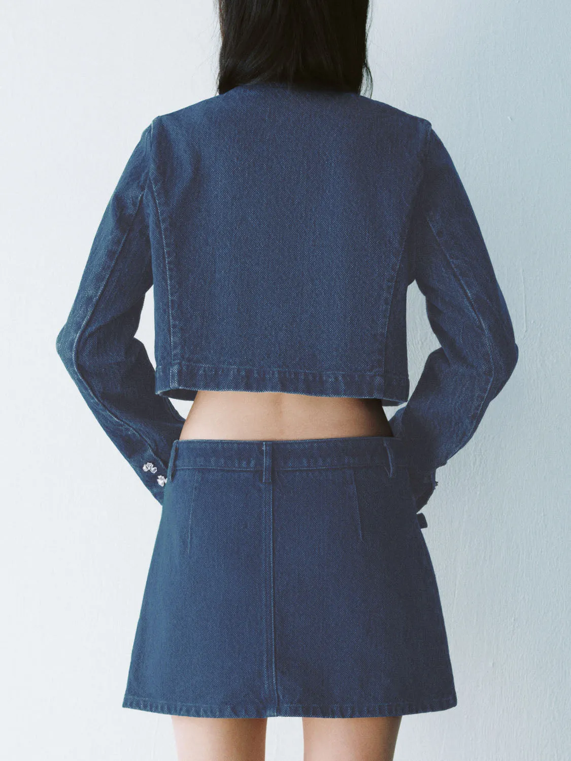 Cropped Denim Jackets sold by Urban Revivo product image thumbnail 2