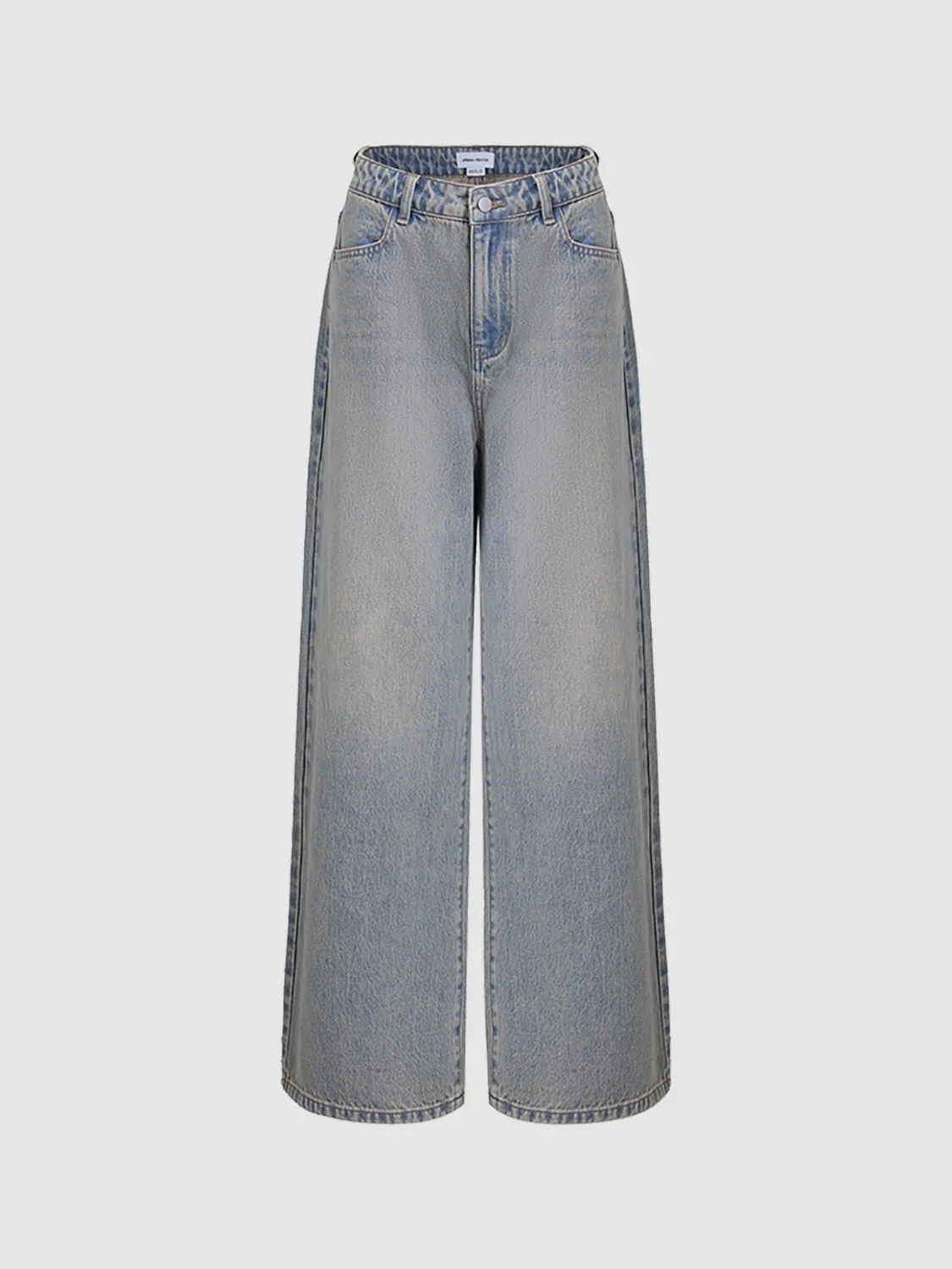 Wide-Leg Denim Jeans sold by Urban Revivo