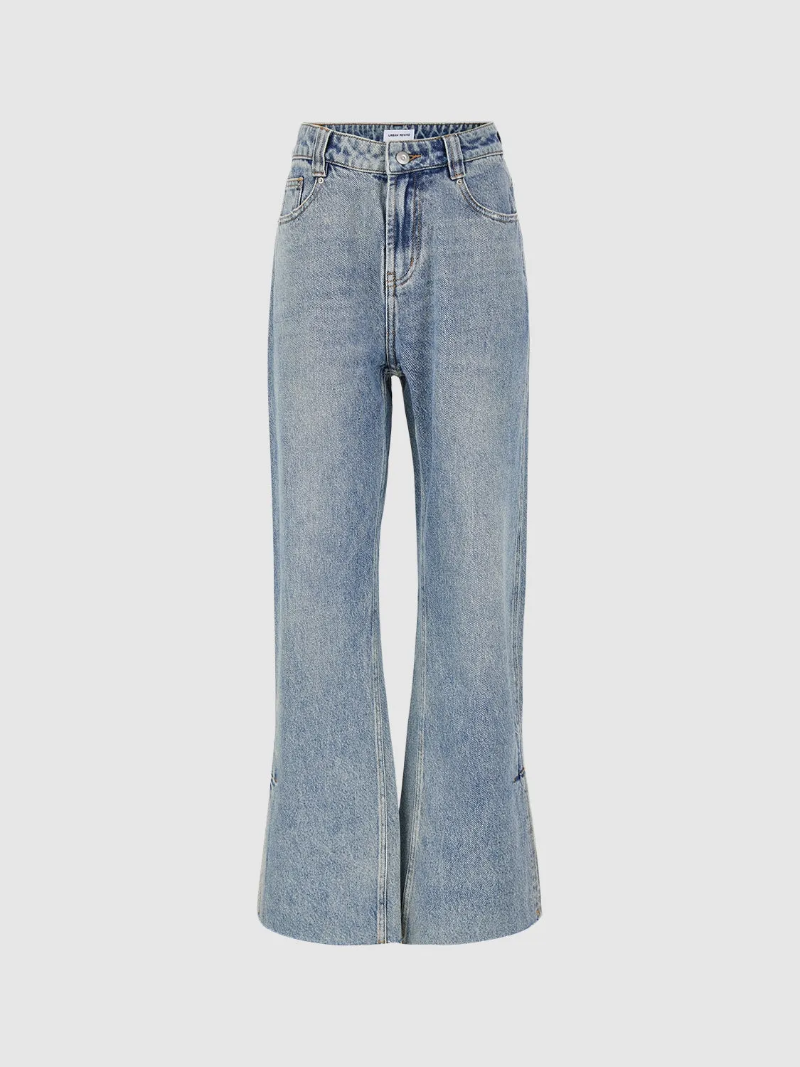 Wide-Leg Denim Jeans sold by Urban Revivo