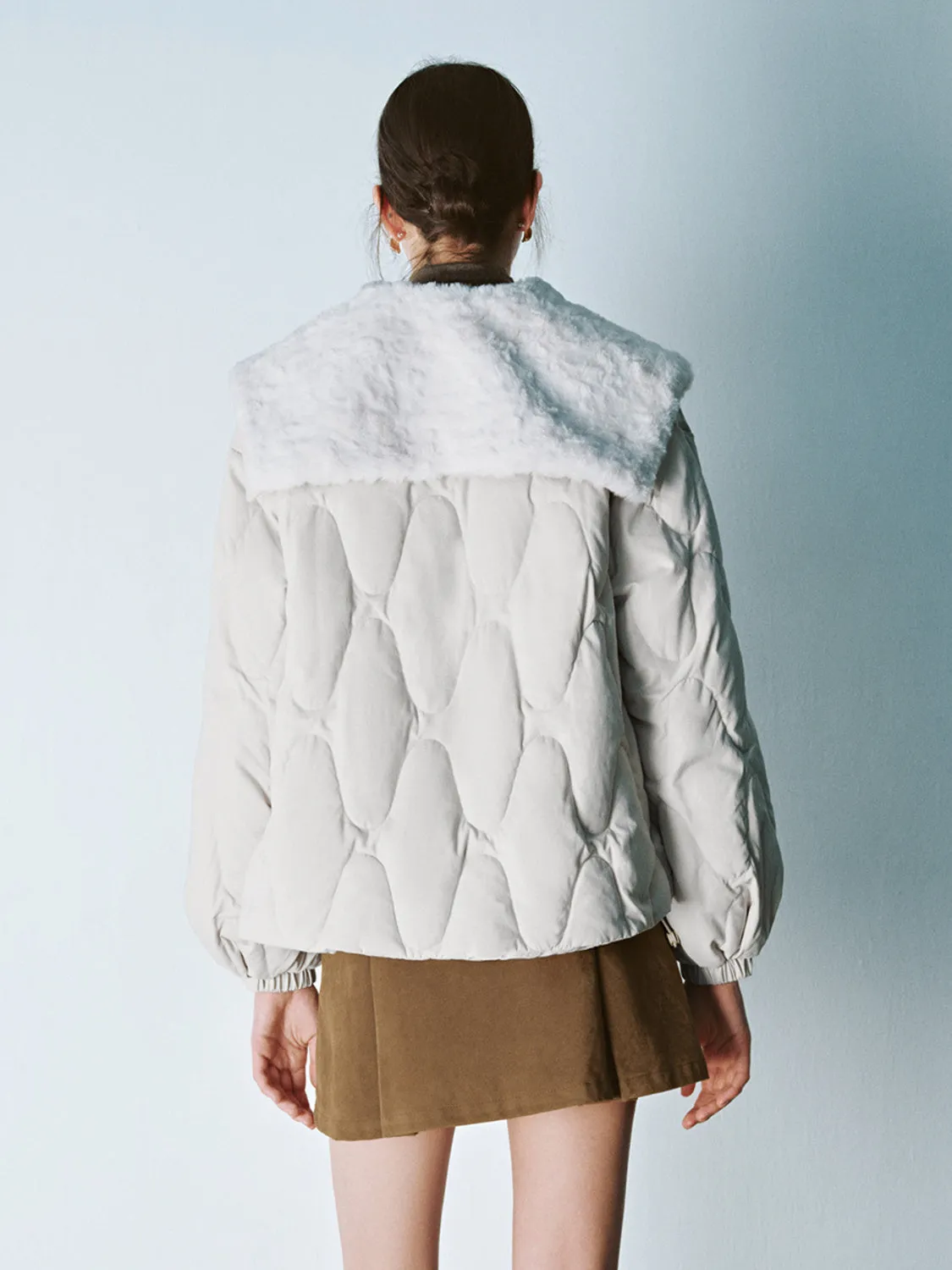 Lapel Down Padded Coats sold by Urban Revivo product image thumbnail 2