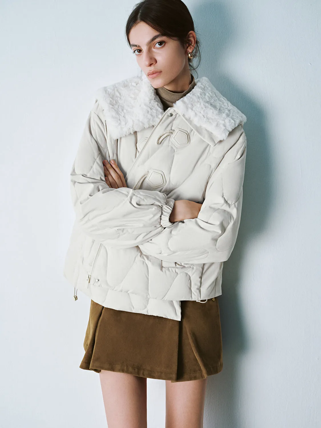 Lapel Down Padded Coats sold by Urban Revivo product image thumbnail 5