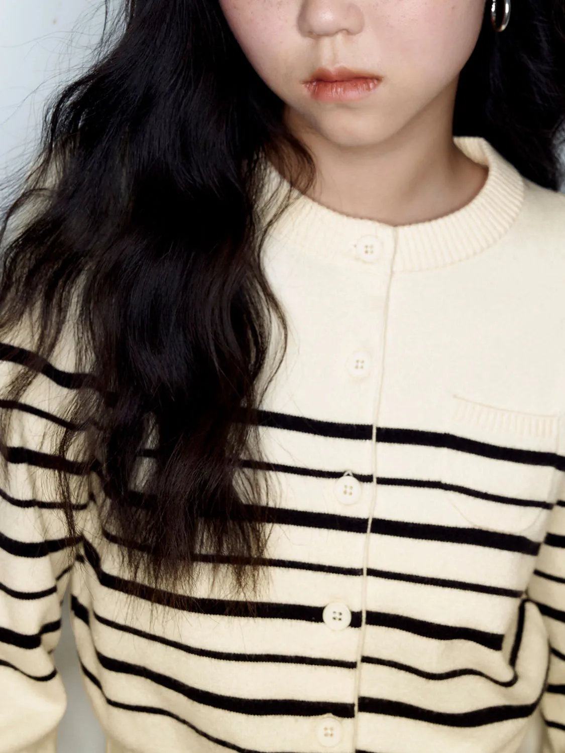 Striped Crew Neck Knitted Cardigans sold by Urban Revivo product image thumbnail 5