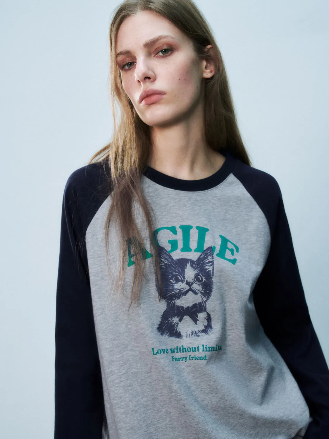 Raglan Sleeve Long Sleeve T-Shirts sold by Urban Revivo product image thumbnail 4