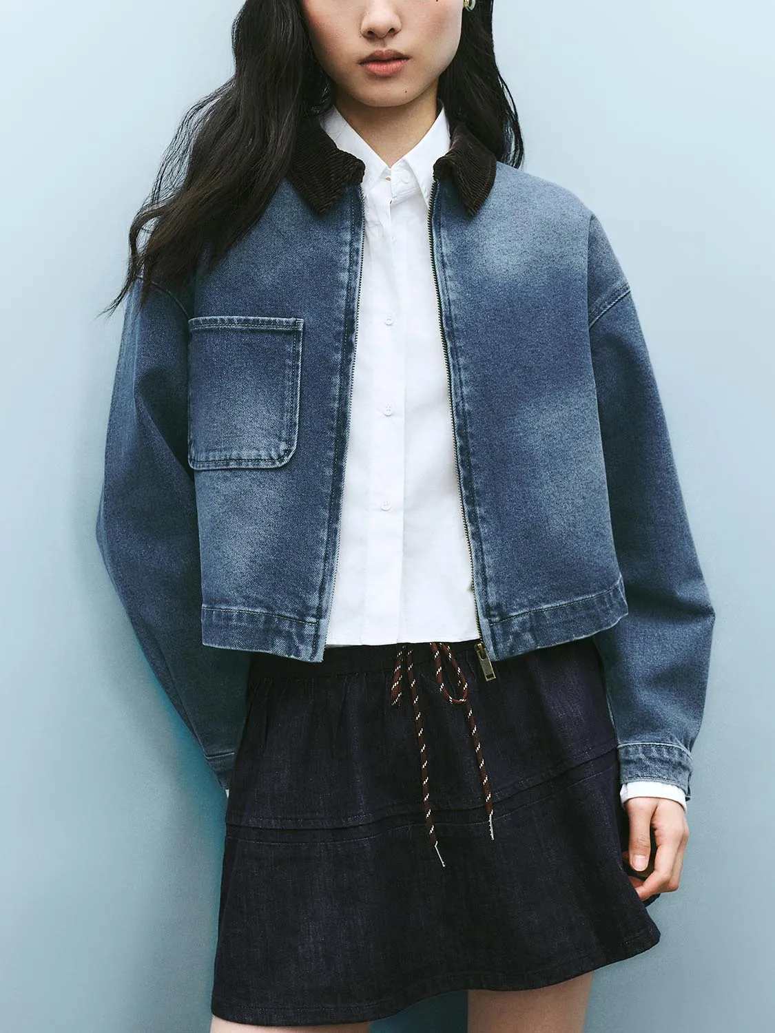 Patch Pocket Denim Jackets sold by Urban Revivo product image thumbnail 2