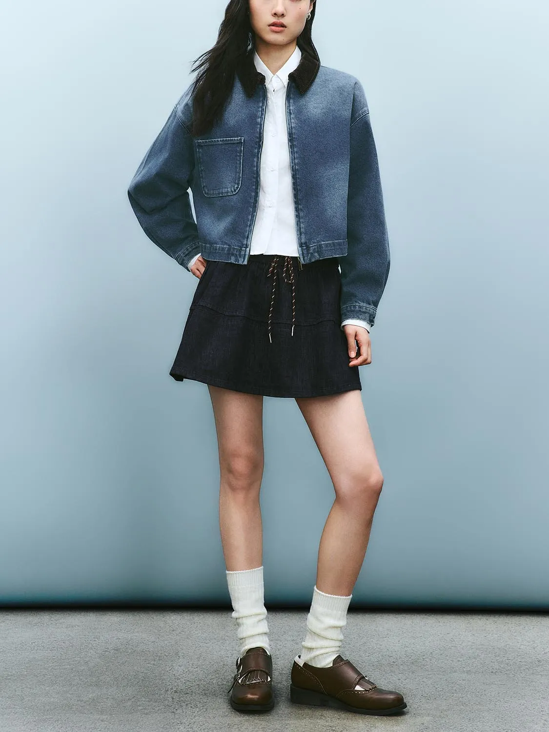 Patch Pocket Denim Jackets sold by Urban Revivo product image thumbnail 4