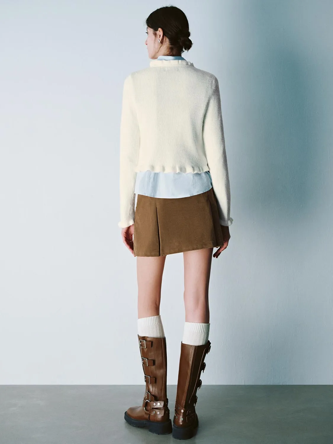 Ruffle Hem Knitted Cardigans sold by Urban Revivo product image thumbnail 4