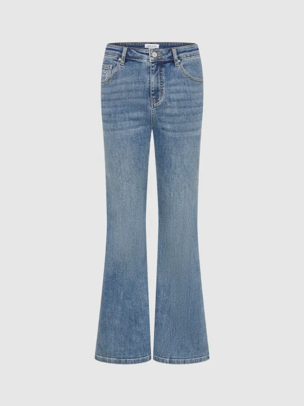 Skinny Denim Flared Jeans sold by Urban Revivo